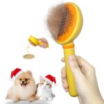 Cat Deshedding Brush, Gently Removes Loose Hair, Pet Grooming Massage Deshedding Tool