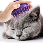Washable Silicone Pet Brush, Suitable for Pet Deshedding, Massaging and Bathing, Scratch-Resistant