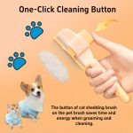 2-Pack Pet Comb for Removing Shedding Hair and Tangles, Self-Cleaning Pet Comb - Image 2