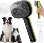 Cat Steam Brush, Self-Cleaning, 2 Water Spray Modes, for Deshedding, Massaging and Grooming