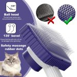 Cat Comb, Removes Floating Hair and Tangles, Round Comb Teeth Reduce Pulling Pain - Image 2