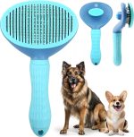 Pet Grooming Brush, Suitable for Cats and Dogs, All Breeds and Hair Types