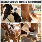 2-Piece Pet Grooming Tool Set - Double-Sided Brush for Deshedding and Bathing - Pet Supplies (White) - Image 2